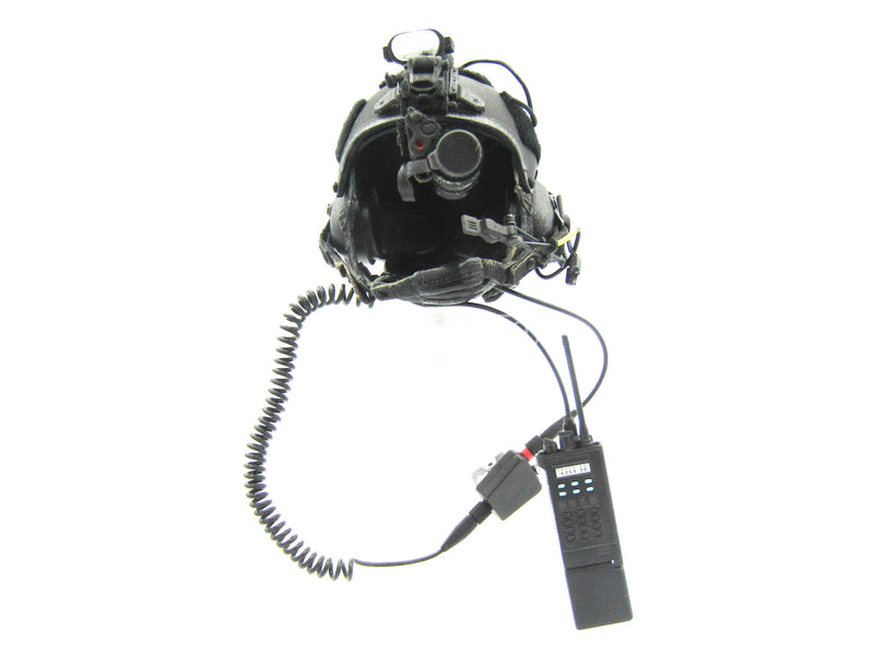 Load image into Gallery viewer, USAF - Pararescue - Black Helmet w/NVG Set
