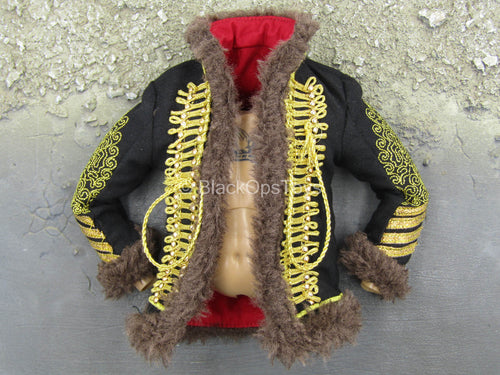 Jimi Hendrix - Embroidery Jacket w/Fur-Like Lining