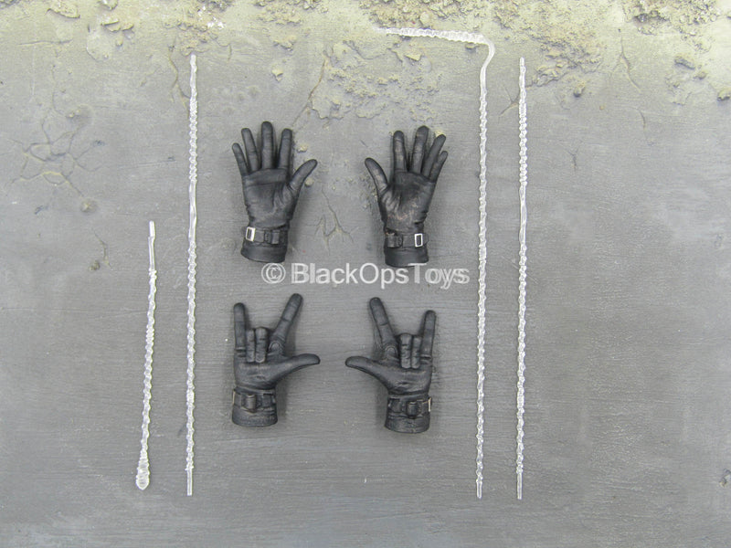 Load image into Gallery viewer, Dark Spider - Black Gloved Hand Set w/Webbing Set
