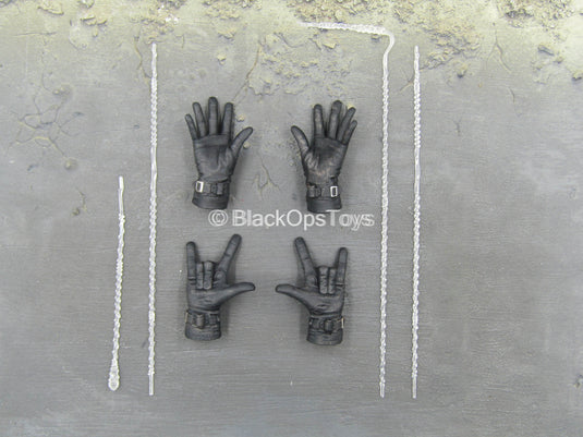 Dark Spider - Black Gloved Hand Set w/Webbing Set