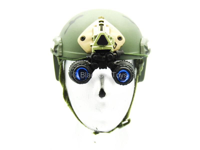 Load image into Gallery viewer, MARSOC MSOT - Green Helmet w/NVG Set
