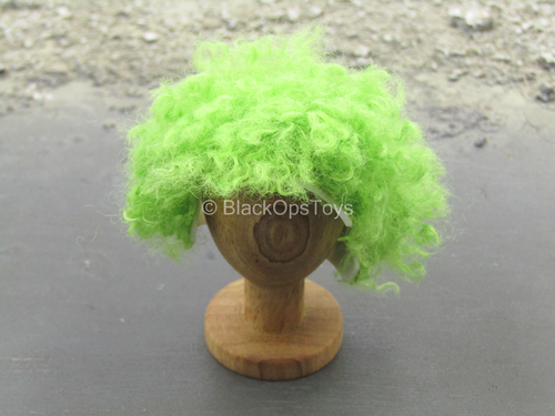 The Entertainer - Green Wig w/Stand