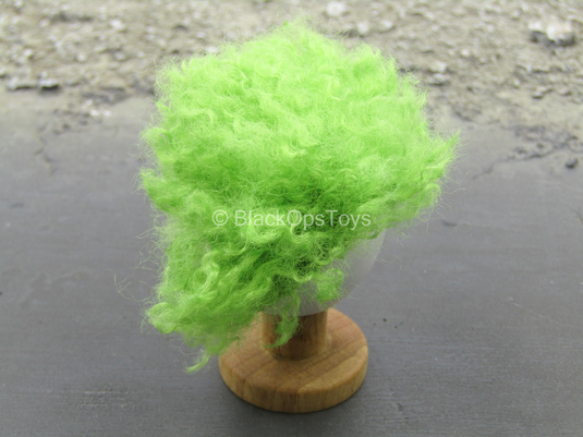The Entertainer - Green Wig w/Stand