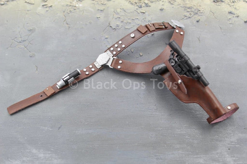 Load image into Gallery viewer, Star Wars - Han Solo - Blaster Pistol w/Leather Like Belt Holster
