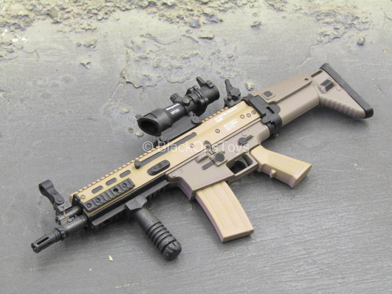 Load image into Gallery viewer, Weapons Collection - Scar-L Rifle w/ACOG Scope &amp; Foregrip
