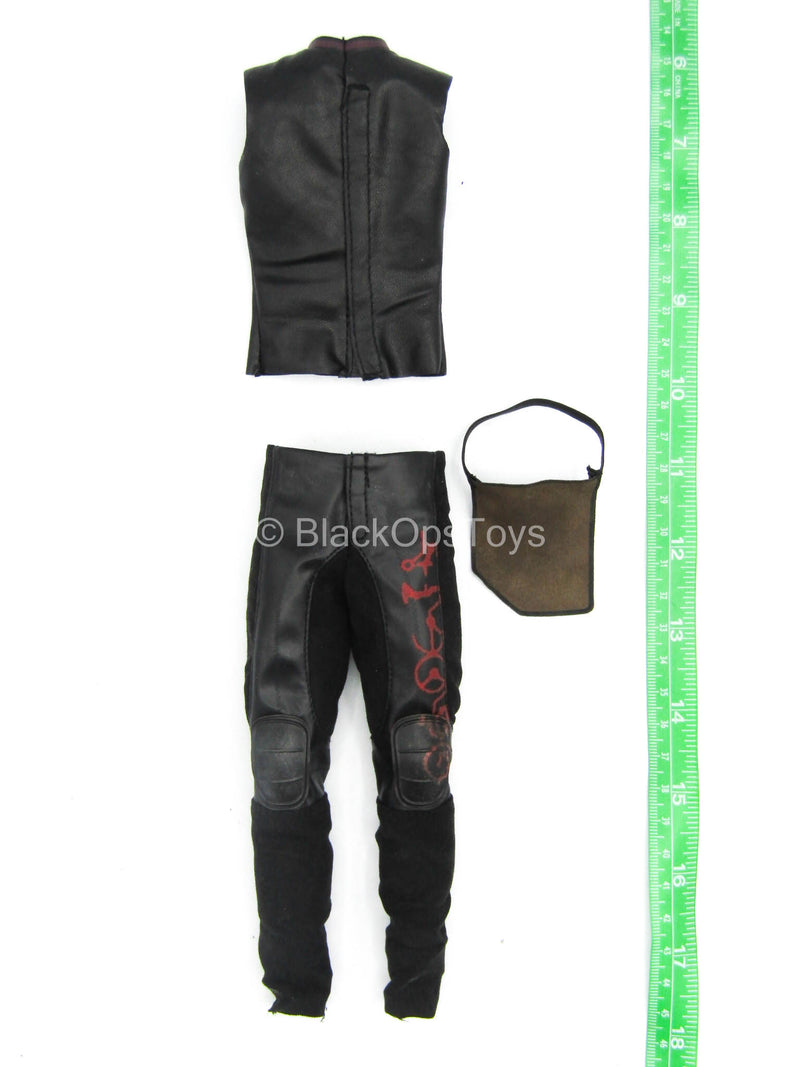 Load image into Gallery viewer, Gladiator Thor - Black Leather Like Pants &amp; Vest

