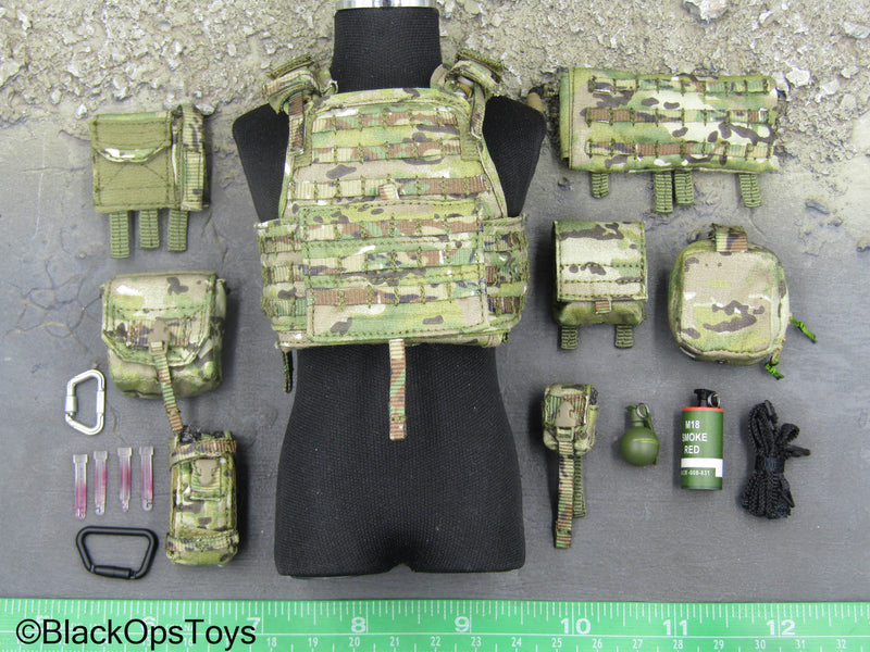 Load image into Gallery viewer, 75th Ranger Regiment - Multicam Plate Carrier Vest w/Pouch Set
