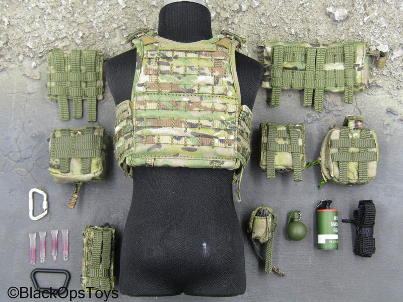 Load image into Gallery viewer, 75th Ranger Regiment - Multicam Plate Carrier Vest w/Pouch Set
