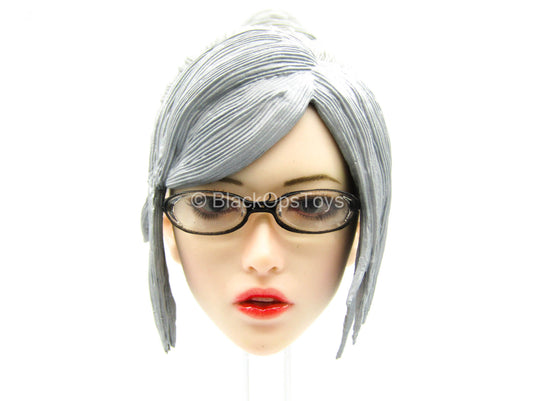 Office Lady - Female Head Sculpt w/Glasses