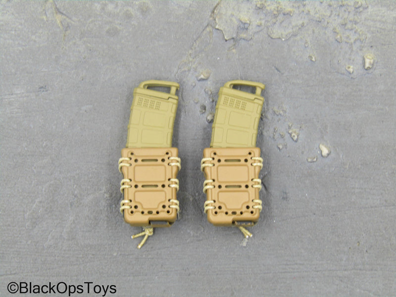 Load image into Gallery viewer, Special Forces - Tan 5.56 Fast Mag Holster w/Magazines
