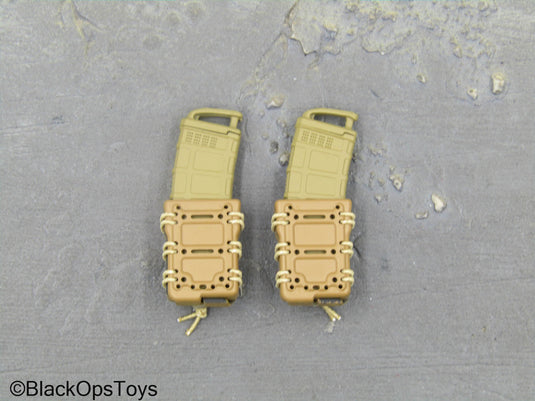 Special Forces - Tan 5.56 Fast Mag Holster w/Magazines