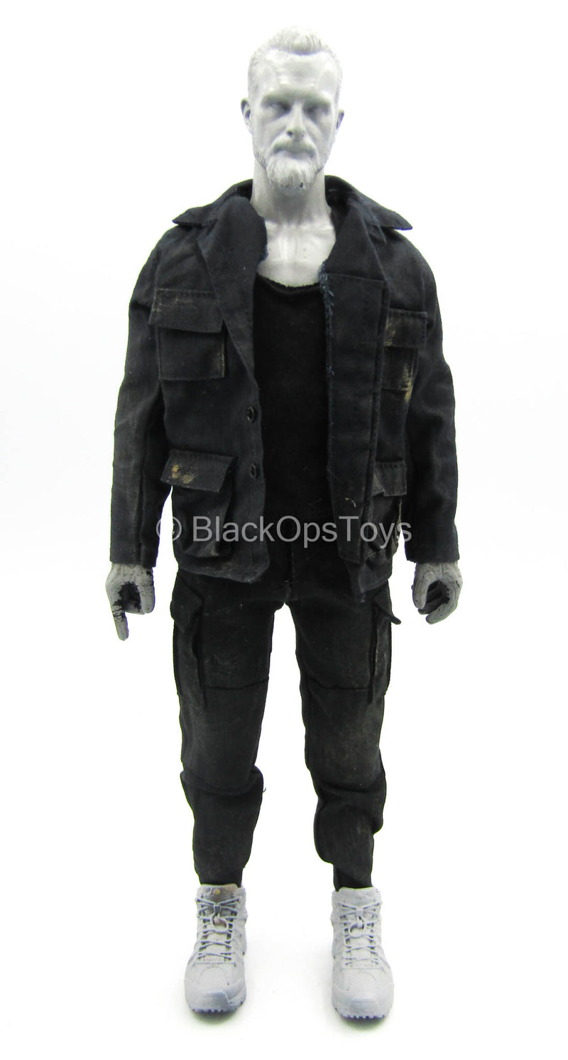 Load image into Gallery viewer, Rambo III - Black Weathered Combat Uniform
