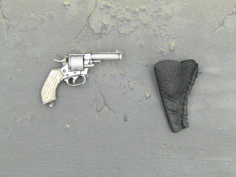 Load image into Gallery viewer, General Custer - Silver Revolver Pistol &amp; Right Draw Holster
