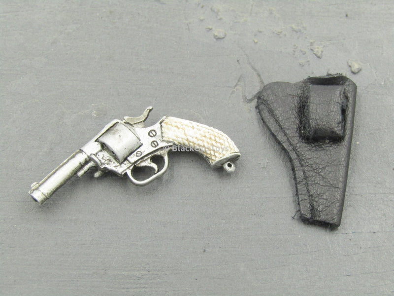 Load image into Gallery viewer, General Custer - Silver Revolver Pistol &amp; Right Draw Holster
