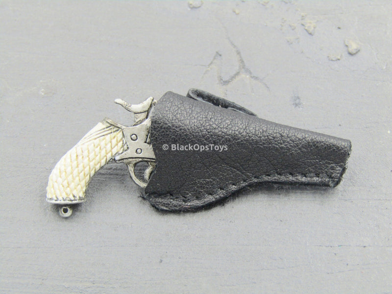 Load image into Gallery viewer, General Custer - Silver Revolver Pistol &amp; Left Draw Holster
