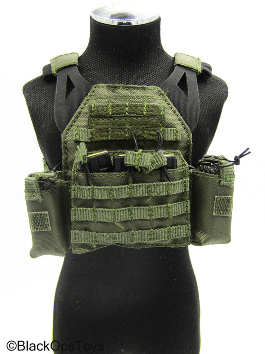 Special Forces - Grey MOLLE Plate Carrier Vest w/Radio Pouches