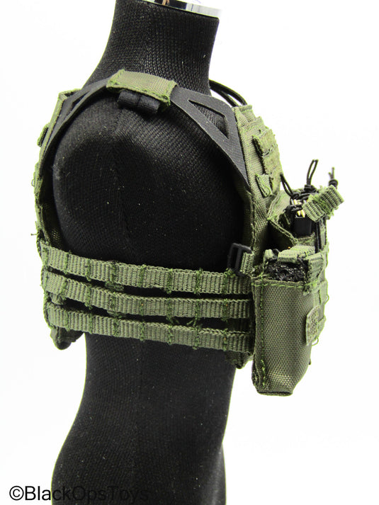 Special Forces - Grey MOLLE Plate Carrier Vest w/Radio Pouches
