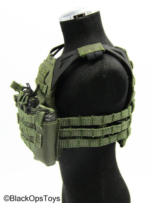 Special Forces - Grey MOLLE Plate Carrier Vest w/Radio Pouches