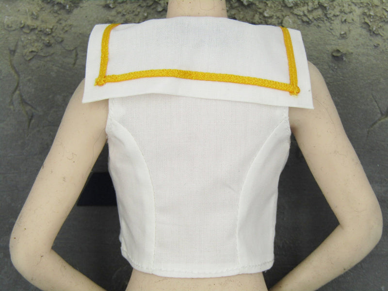 Load image into Gallery viewer, Female Sailor Rabbit - White &amp; Gold Shirt w/Blue Tie
