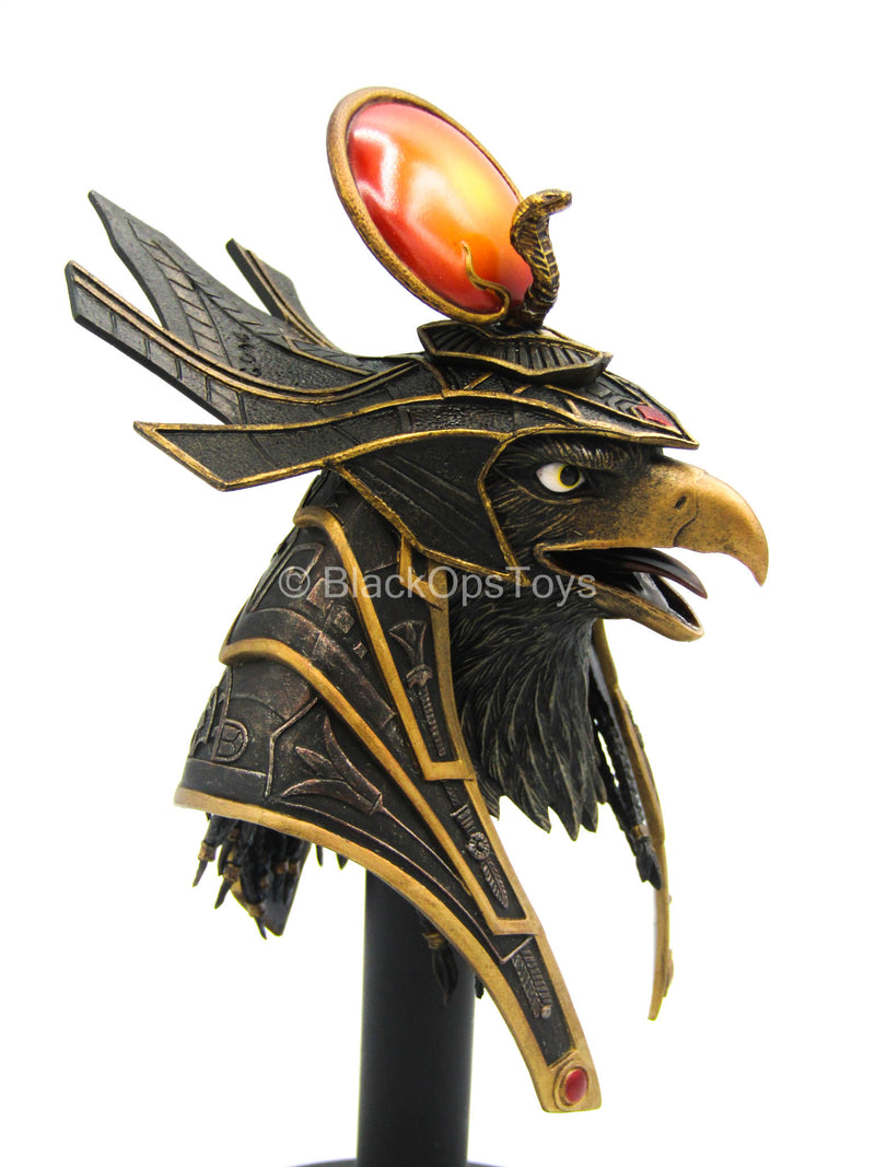 Load image into Gallery viewer, Ra God of Sun - Golden - Bird Head Sculpt w/Open Mouth

