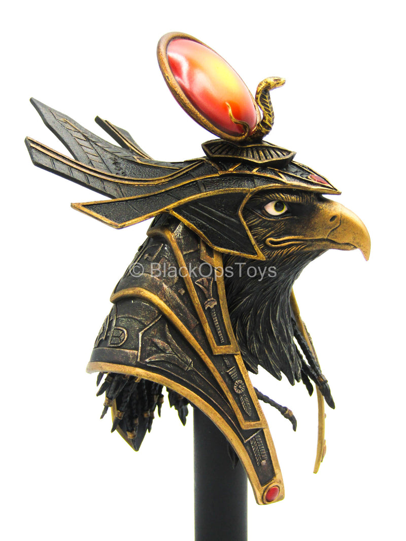 Load image into Gallery viewer, Ra God of Sun - Golden - Bird Head Sculpt w/Closed Mouth
