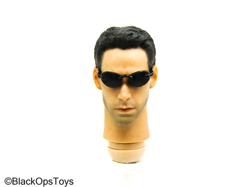 1/12 - The Matrix - Neo - Male Head Sculpt w/Glasses