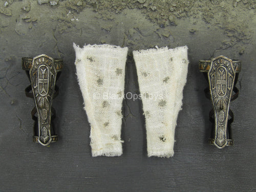 Ra God of Sun - Silver - Leg Armor