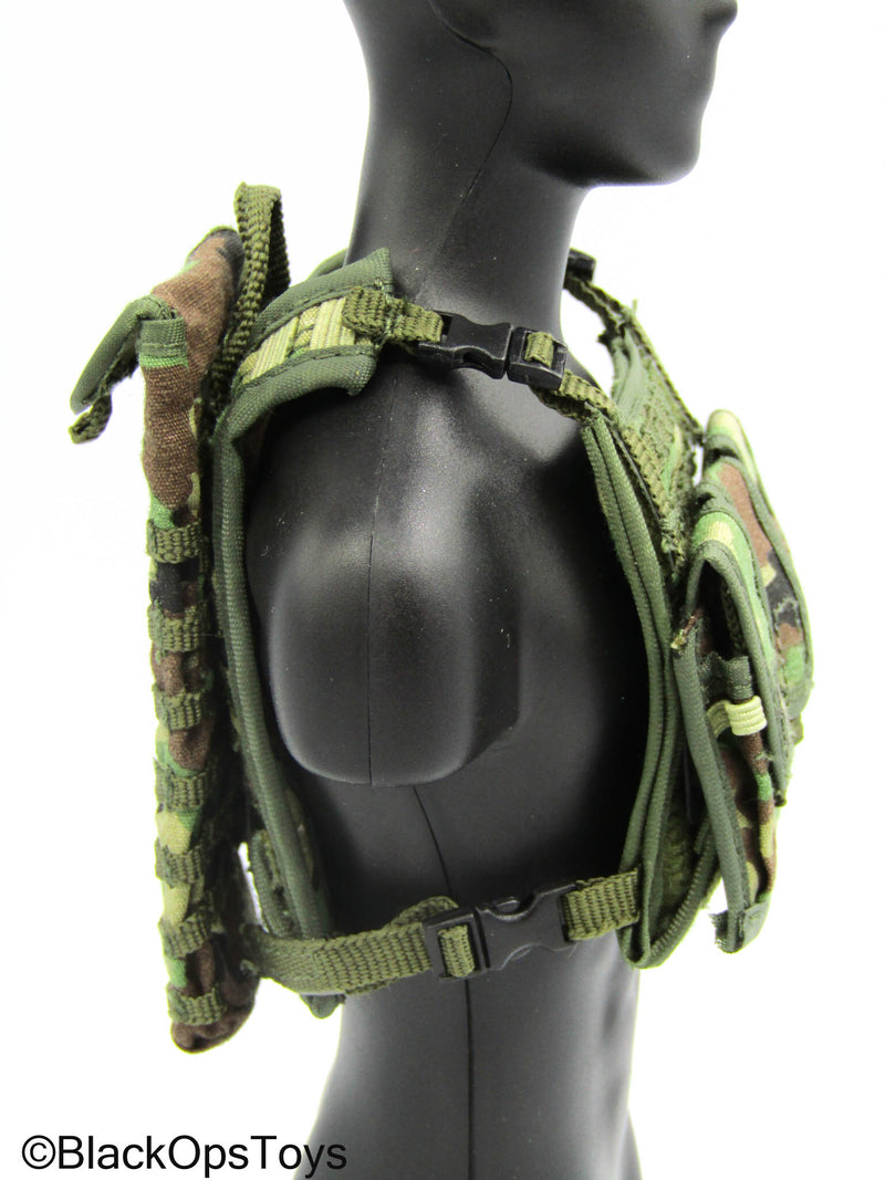 Load image into Gallery viewer, Woodland Plate Carrier Vest
