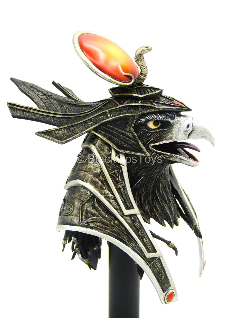 Load image into Gallery viewer, Ra God of Sun - Silver - Bird Head Sculpt w/Open Mouth
