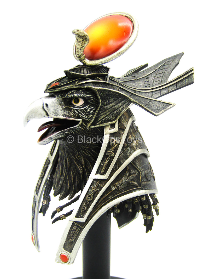 Load image into Gallery viewer, Ra God of Sun - Silver - Bird Head Sculpt w/Open Mouth
