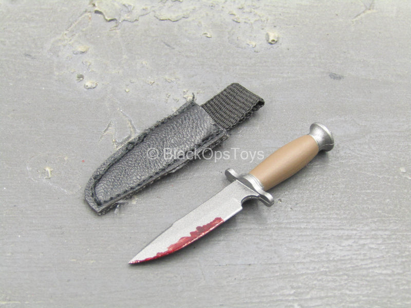 Load image into Gallery viewer, Rogue Survivor Anna - Knife w/Black Leather Like Sheath
