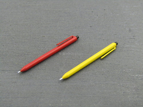 Hong Kong Airport Security Unit SAR 20th Anniversary Red & Yellow Pen