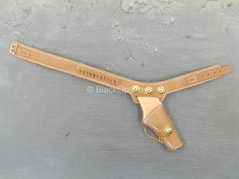 Load image into Gallery viewer, Western Set - Russet Brown Holster w/Brass Like Conchos
