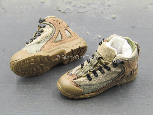 End War X Ghost - Tan & Brown Shoes (Foot Type)
