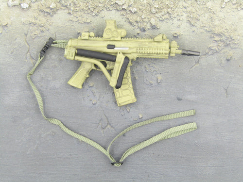 GI JOE - General Hawk - Tan Assault Rifle w/Folding Stock