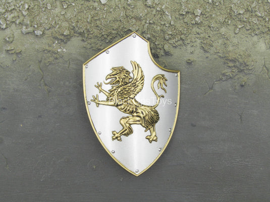 Griffin Knight - Metal Silver & Gold Colored Shield