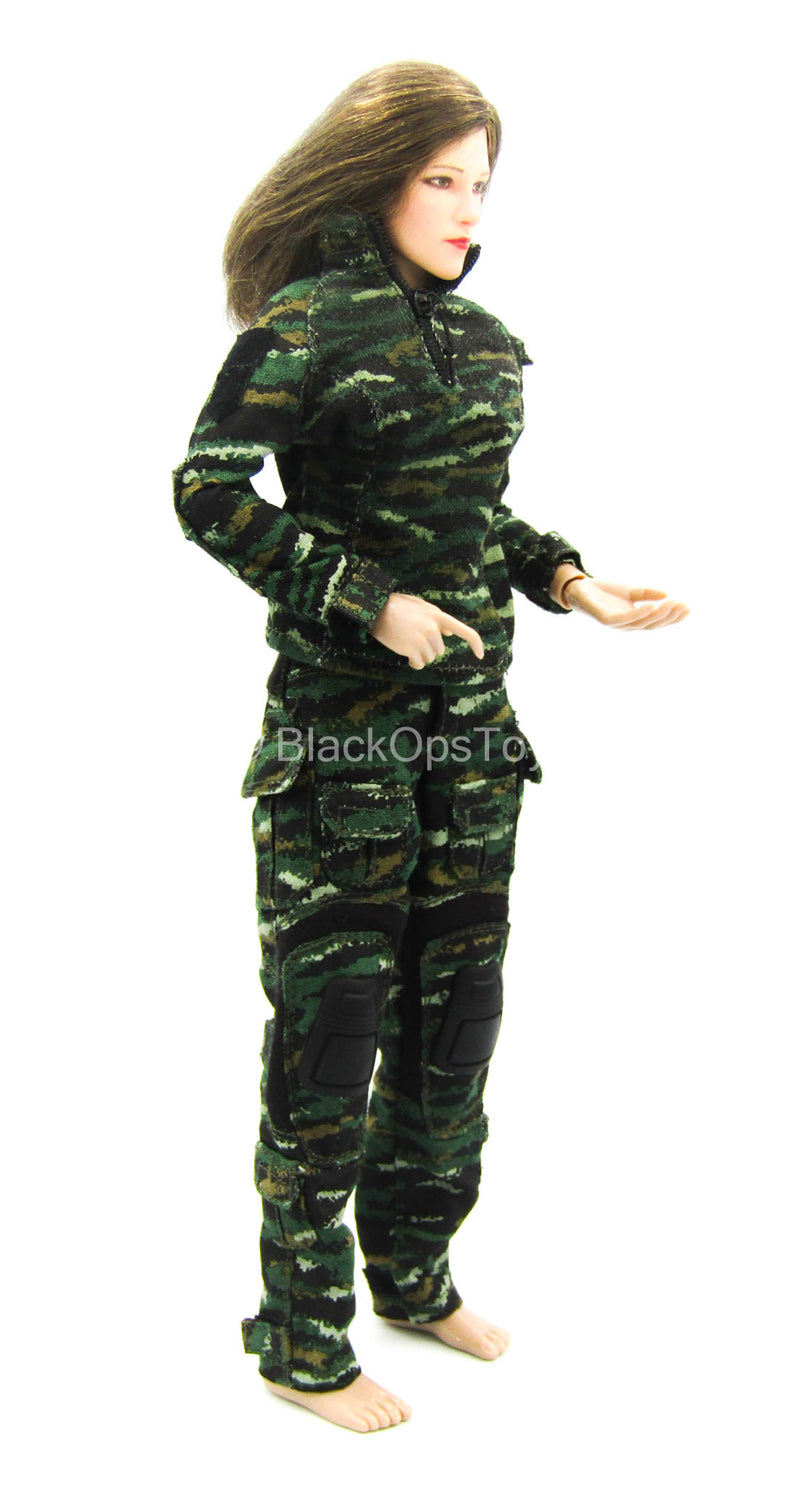 Load image into Gallery viewer, Snow Leopard Commando Unit - Chinese PLA Tiger Stripe Uniform Set
