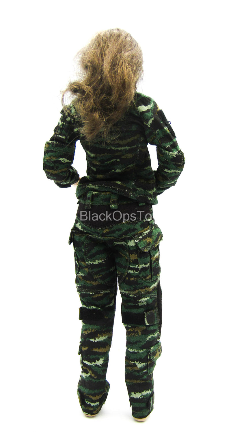 Load image into Gallery viewer, Snow Leopard Commando Unit - Chinese PLA Tiger Stripe Uniform Set

