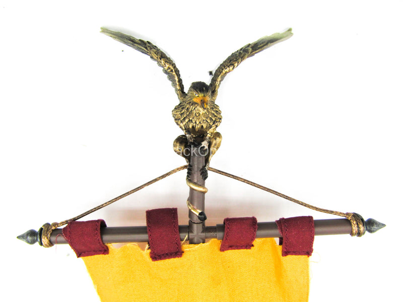 Load image into Gallery viewer, Griffin Knight - Flag Pole w/Yellow &amp; Red Flag &amp; Armor Stand

