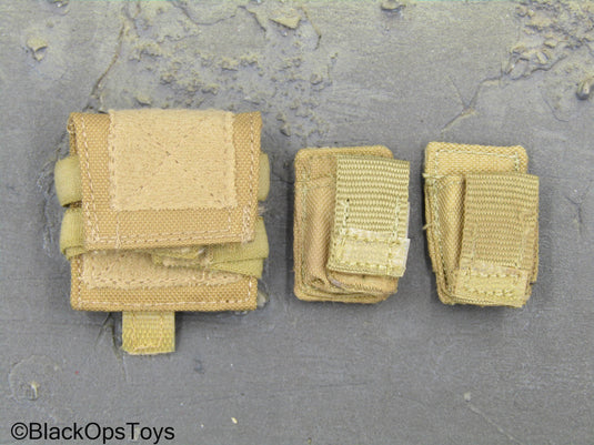 Tan IFAK Pouch w/M4 Magazine Pouch (x2)