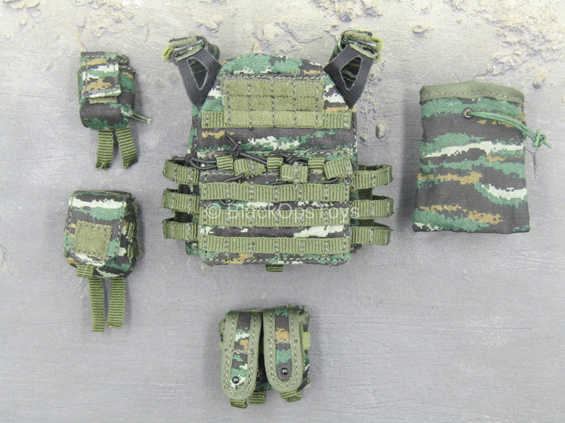 Load image into Gallery viewer, Snow Leopard Commando Unit - Chinese PLA Tiger Stripe Vest Set
