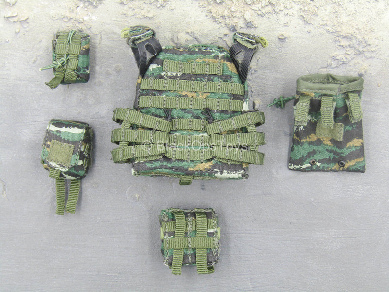 Load image into Gallery viewer, Snow Leopard Commando Unit - Chinese PLA Tiger Stripe Vest Set
