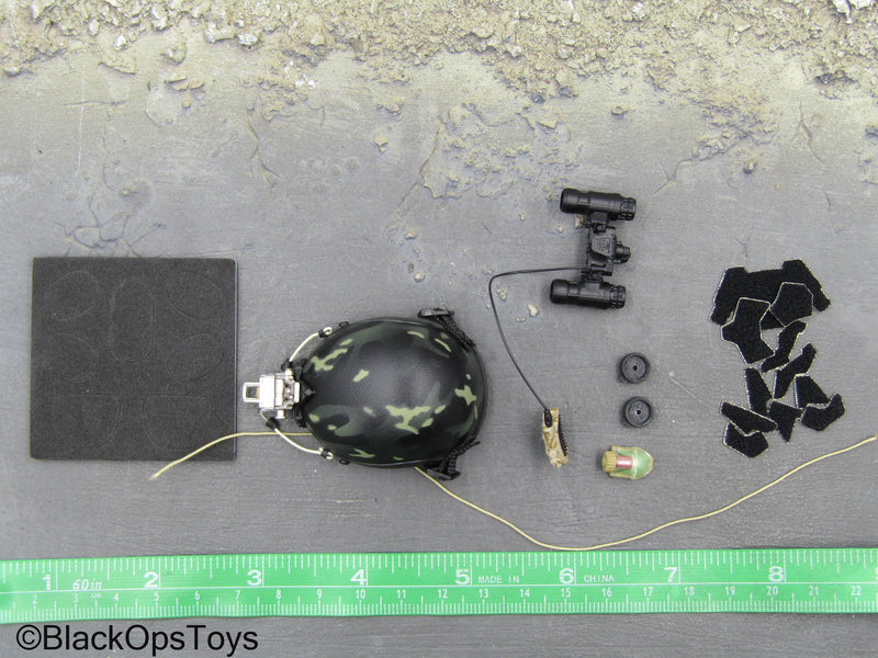 Load image into Gallery viewer, Veteran Tactical Instructor - Black Multicam Helmet w/NVG Set
