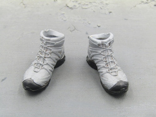 Robot Tech Sergeant John Reese Grey Combat Boots Peg Type