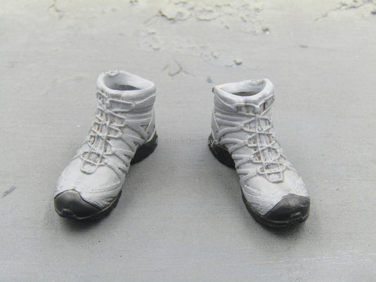 Robot Tech Sergeant John Reese Grey Combat Boots Peg Type