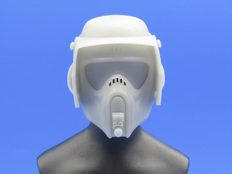 Load image into Gallery viewer, 1/6 - Custom - Grey Biker Scout Helmet w/Lifting Visor (Large Size)
