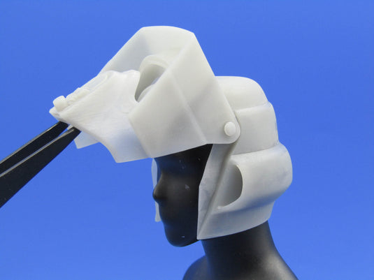 1/6 - Custom - Grey Biker Scout Helmet w/Lifting Visor (Medium Size)