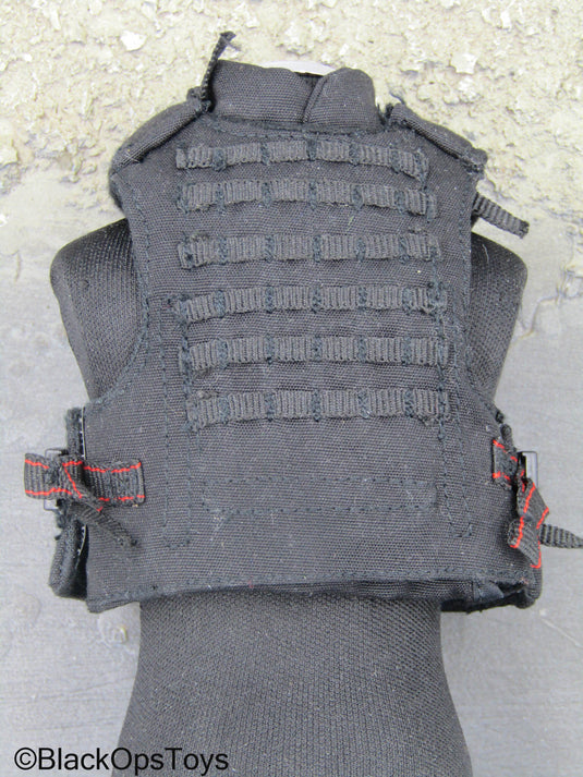 HALO Night Ops Black MOLLE Plate Carrier Vest