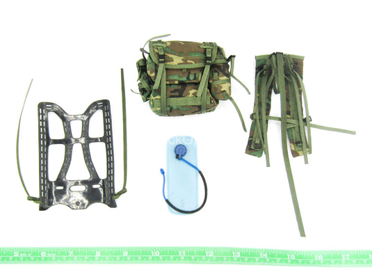 Special Ops "Stanley" - Woodland Camo Backpack Set