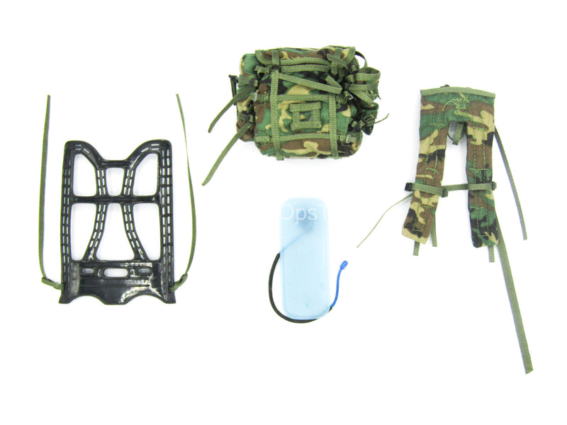 Load image into Gallery viewer, Special Ops &quot;Stanley&quot; - Woodland Camo Backpack Set
